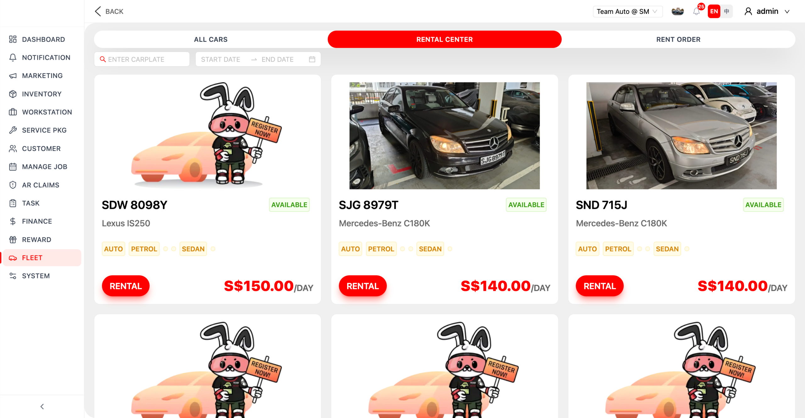Fleet & Rental Management